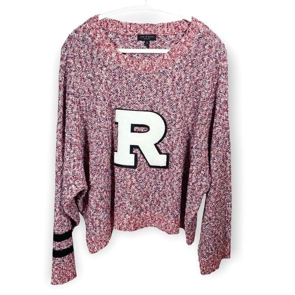 Rag & Bone Halstead Crew Varsity Sweater - Picture 4 of 8